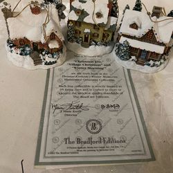 Special This Weekend 3 Piece Set Of Thomas Kinkade Ornaments