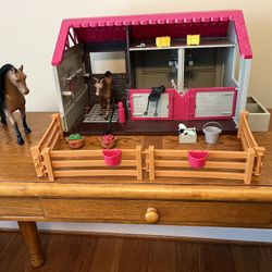 TOY HORSE STABLE  $40.00 OBO 