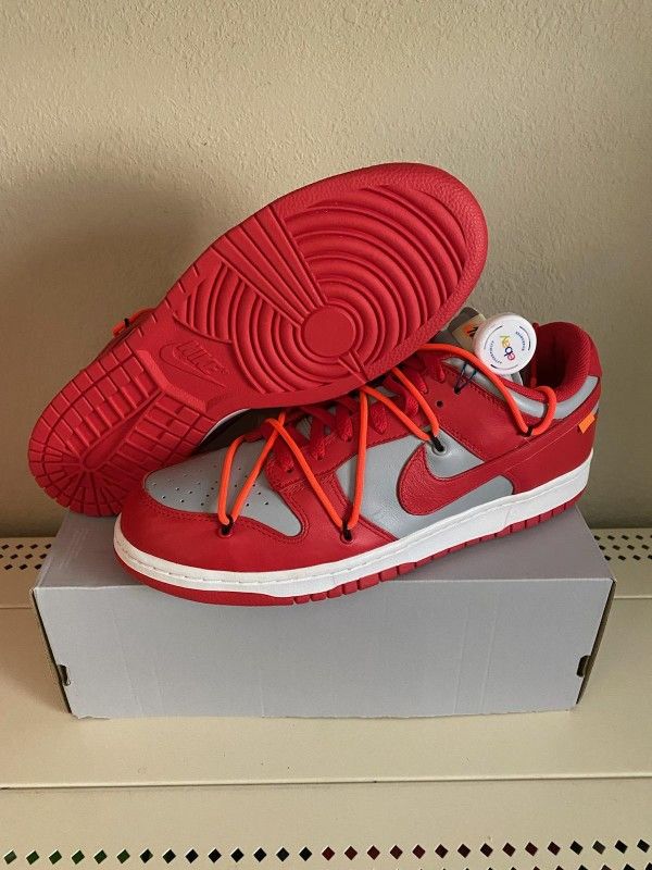 Nike Dunk Low Off White University Red Size 12