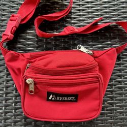 Everest Fanny Pack Waist Pack Red Adjustable