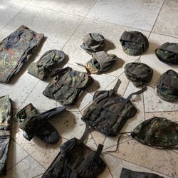 Huge vintage collection lot of West and East German uniforms gear hats coats military Cold War era