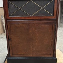 Retrofitted 1940’s Vintage Bendix Radio Phonograph Cabinet Drybar 
