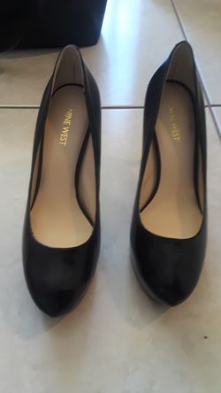 Nine west black heels 71/2