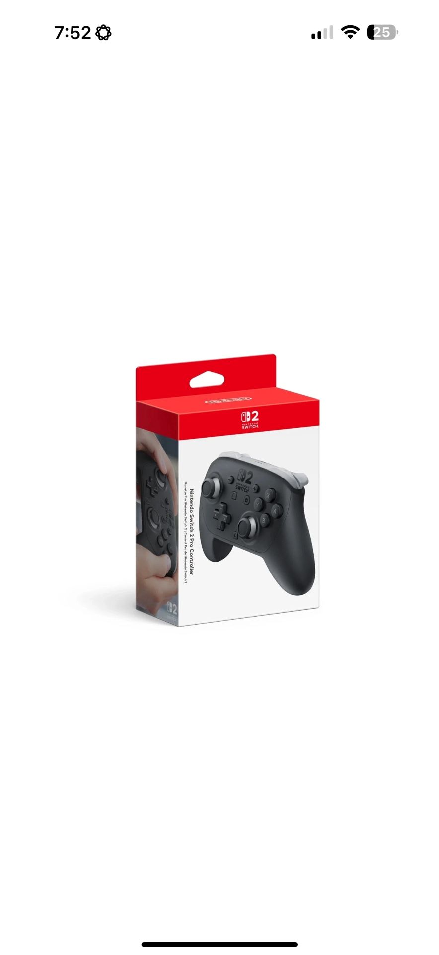 Nintendo Switch 2 Pro Controller PRESALE /JUNE 5th ✅ ORDER CONFIRMED/US SELLER
