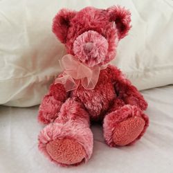 Super Soft Sherry Pink 11 In Soft Plush Stuffed Bear  