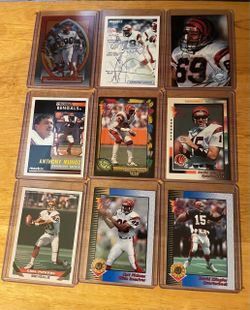 Cincinnati Bengals NFL Trading Cards Lot of 9
