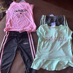 2 Adidas Sets Toddler Girls 3T 