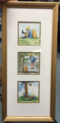 "Classic Pooh" framed, matted print