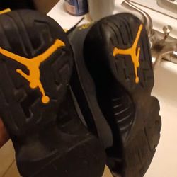 Black And Gold Jordan's 9 