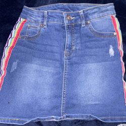 Jean Skirt (size M 7-8) Girls (Wonder Nation)