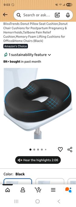 Donut Pillow Seat Cushion