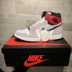 Air Jordan 1 High Light Smoke Grey Sz 12