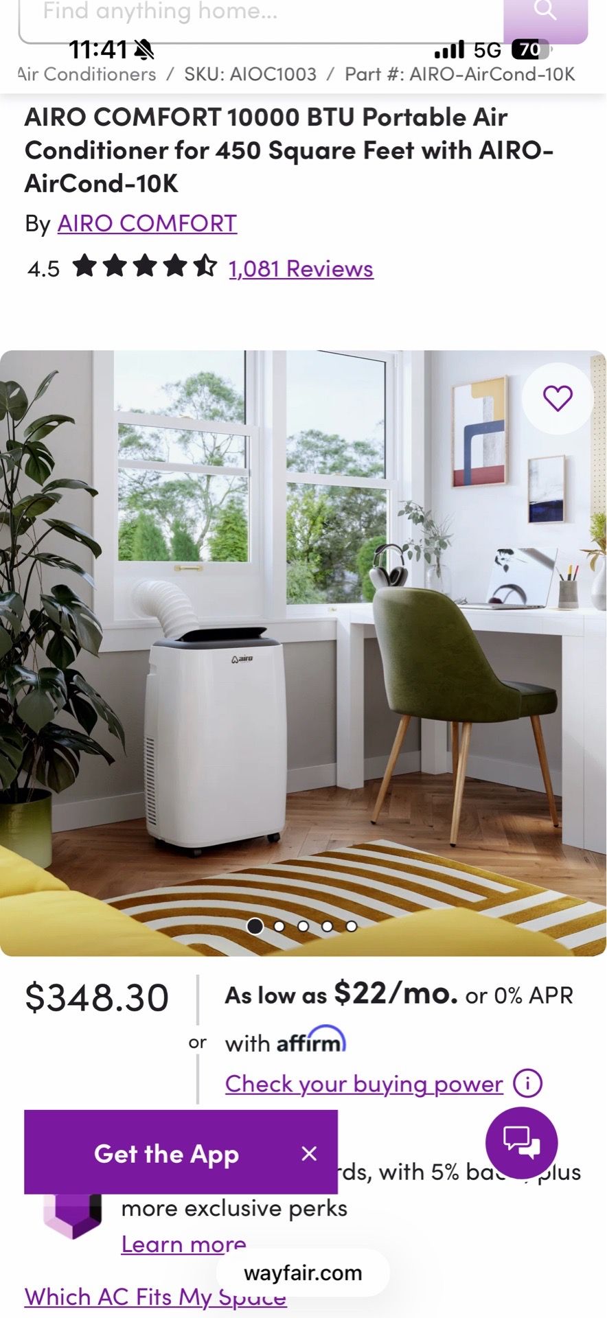 Brand new AIRO air conditioner