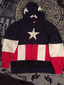 Captain America Hoodie Jacket With Mask