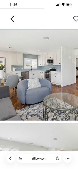 blue chair / love seat