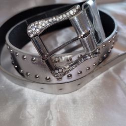Ladies Silver Belt - LARGE