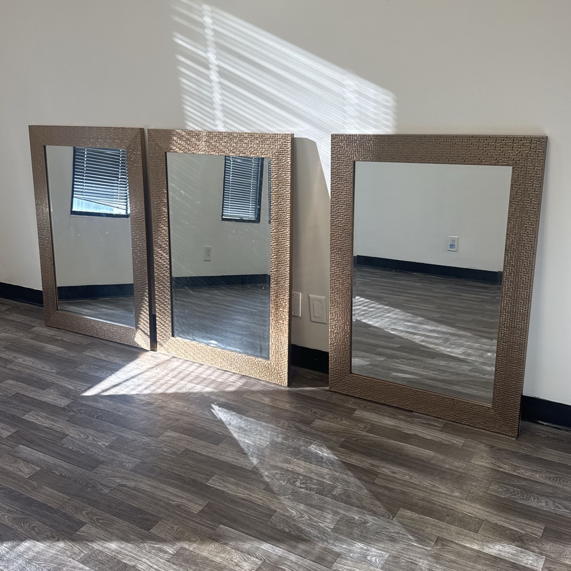 3 Gold Mirrors