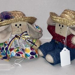 Rustic Rabbits Handmade With Love Unique Farm Couple 