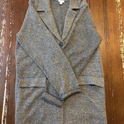 J.Jill Women's Tweed Knit Textured Blazer Size Small 3 Buttons Long Sleeve