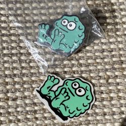 Snot Wheel Co.  Booger 1" Lapel Pin + Mini Booger Sticker