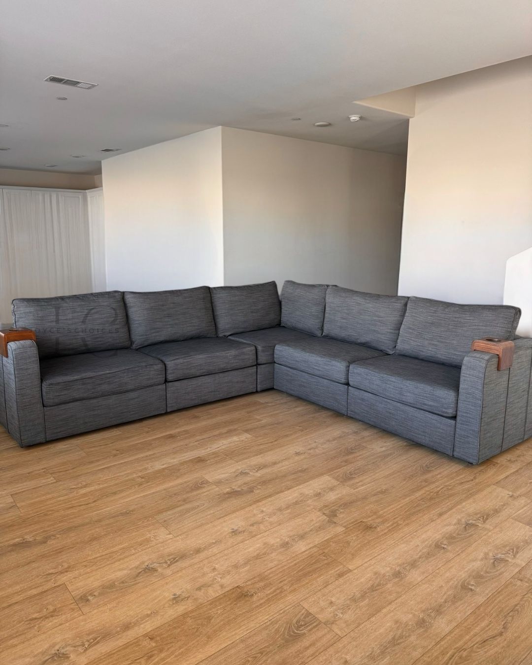 Lovesac Grey Slub Tweed 5 Seat 8 Side Sactional - 🚚 DELIVERY AVAILABLE // $50 FINANCING 💸