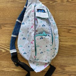 KAVU Rope Slingback Crossbody Bag Color Sky Diamond Multi