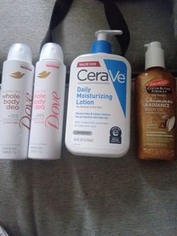Dove WHOLE BODY,,CERAVE LOTION,, SHIMMER RADIANCE