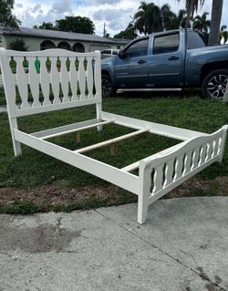 White Full Bed Frame