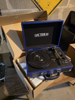 Victrola portable record player