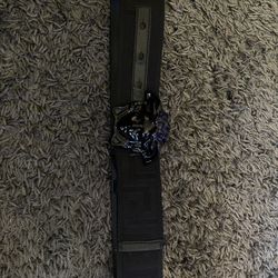 Black Designer Versace Belt