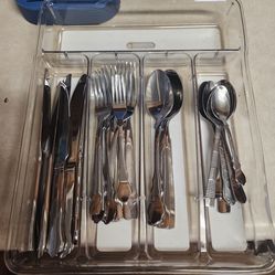 Flatware and Tray
