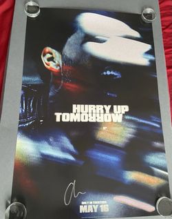 NEW The Weeknd Hurry Up Tomorrow Signed Autographed Vinyl Poster