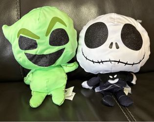 Disney Doorables Puffables Oogie Boogie & Jack Skellington