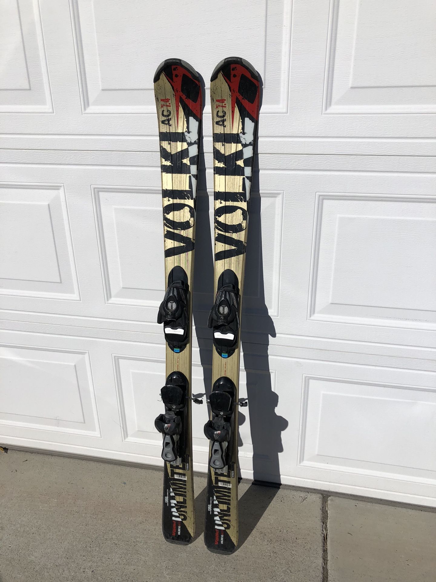 Volkl Skis Unlimited AC 7.4, 135 cm Skis w/Salomon bindings