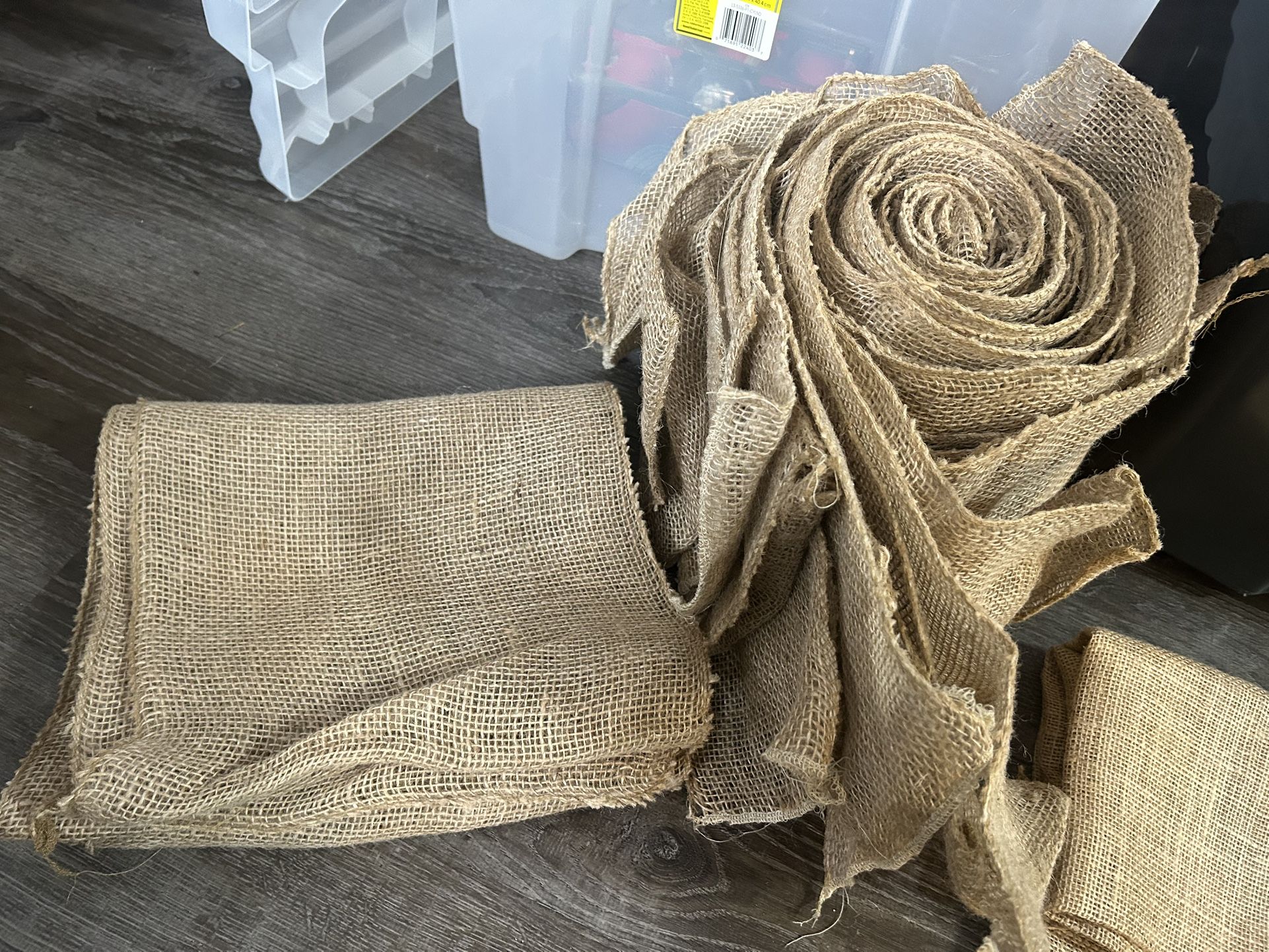 Burlap table runners