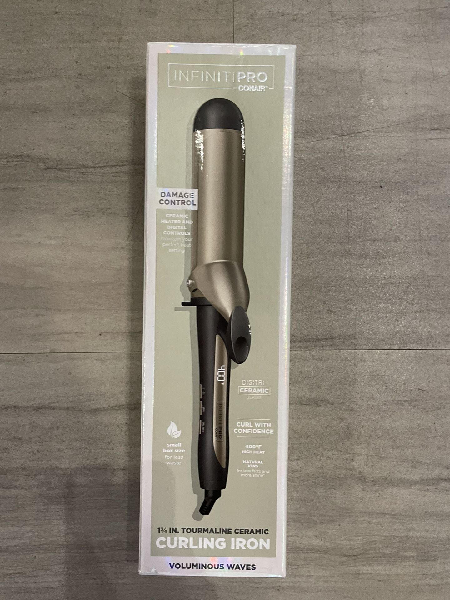Conair InfinitiPRO Tourmaline Ceramic Curling Iron, 1.75in New Opened Box