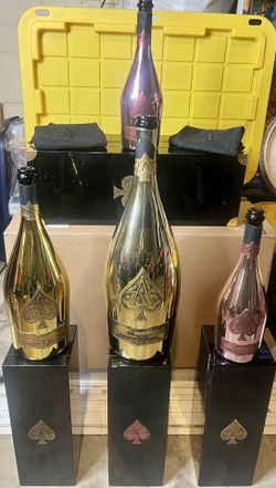 Armand de Brignac Ace of spades empty bottles