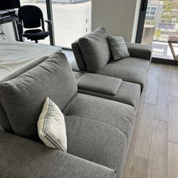 GREY COUCH with Bluetooth (Moving sale)