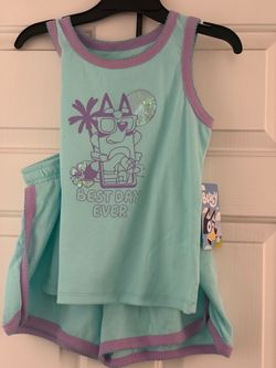 Blue girls 2 piece set size 14/16