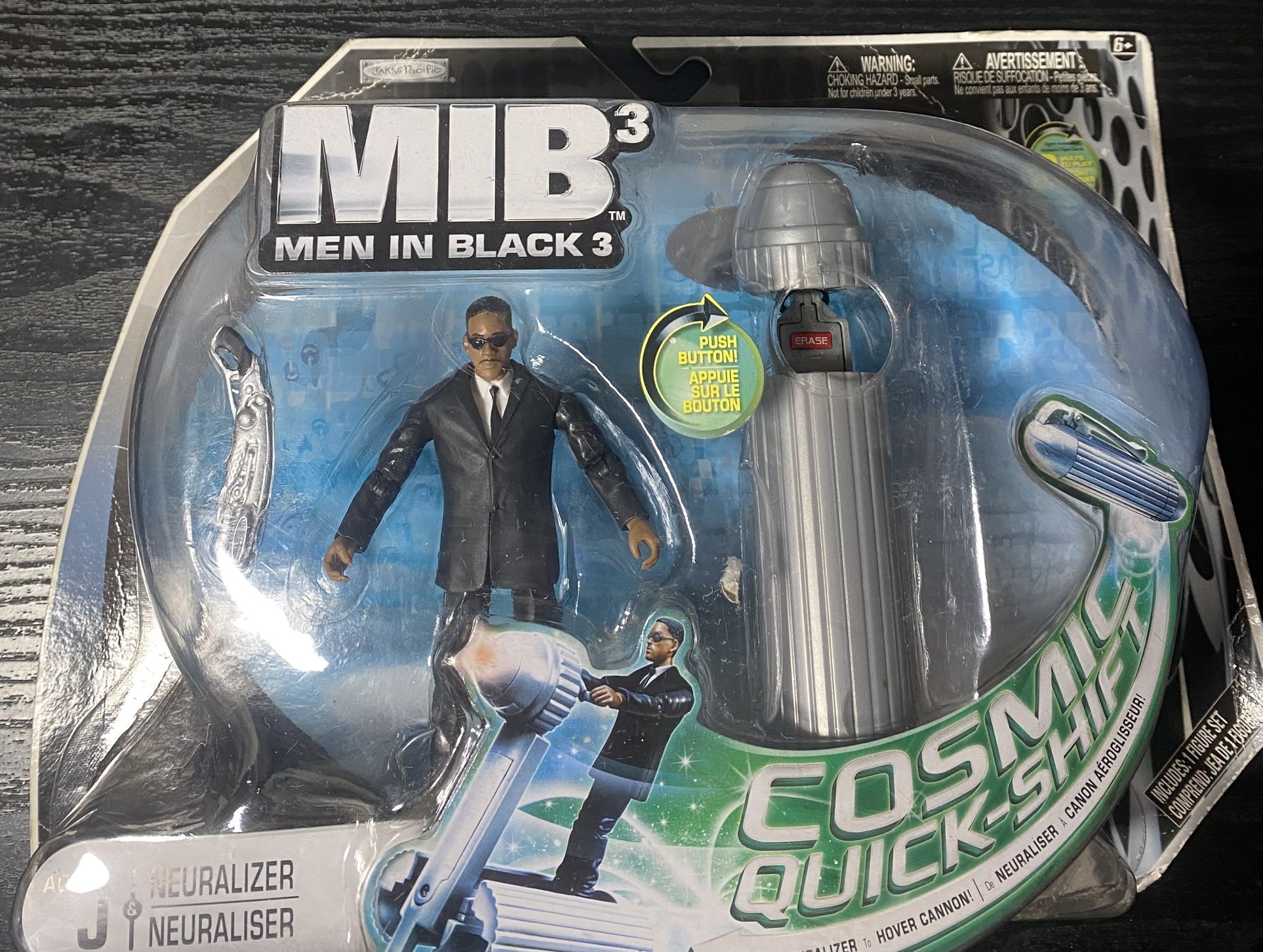 Men In Black 3 Agent J Neuralizer Cosmic Quick Shift 4" Deluxe Figure 2012 Jakks