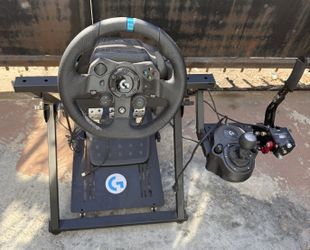 Logitech Racing Wheel, Pedals, Shifter, Handbrake & Stand