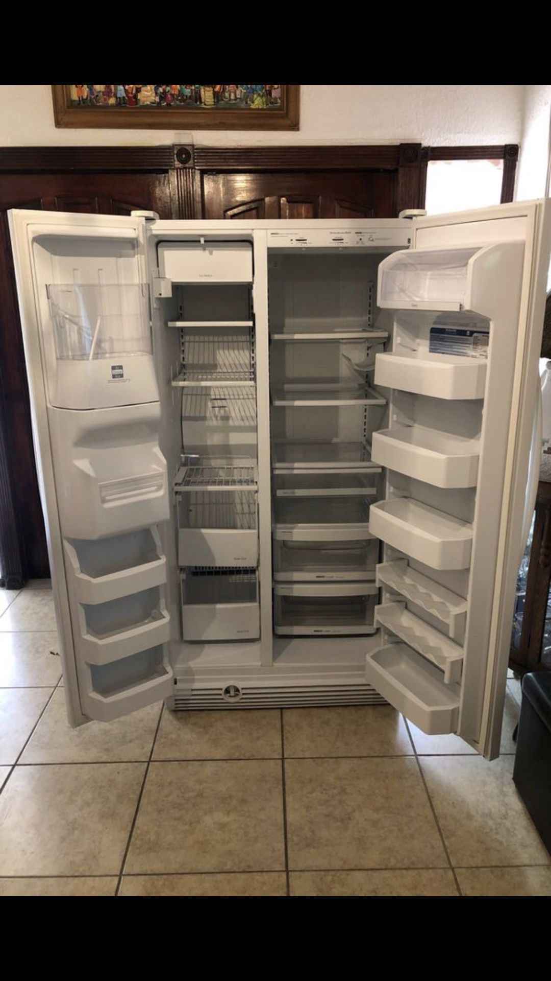 Kitchen Aid fridge refrigerator freezer