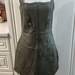 Woman Leather Dress 