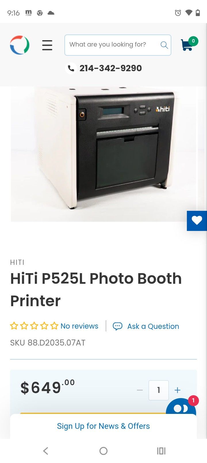 HiTi P252L Printer 