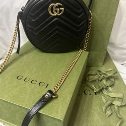 Gucci Round Marmont Crossbody 