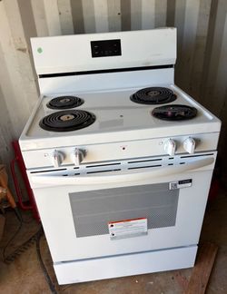 White Electric Stove, Estufa Blanca electrica usada