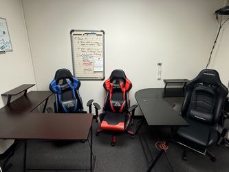 Gaming Chairs and Office Desks (3 pairs)
