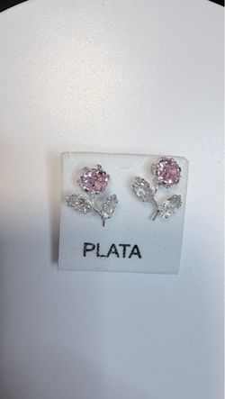 Silver .925 Rose Earrings