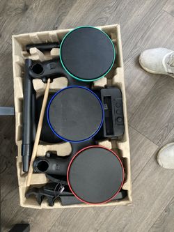 Wii drum set with microphone