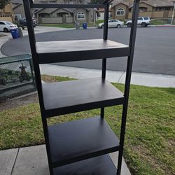Black Metal Shelving Unit